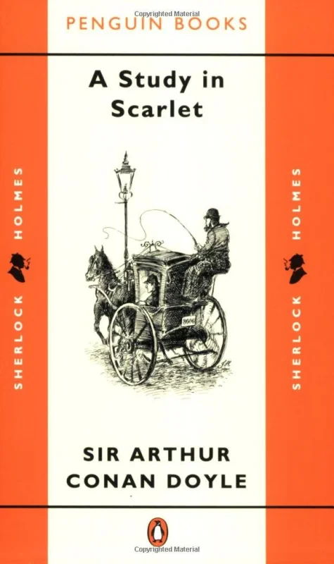 Coperta cărții "Arthur Conan Doyle - A Study in Scarlet" de autor necunoscut