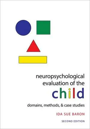 Coperta cărții "Neuropsychological Evaluation of the Child" de autor necunoscut