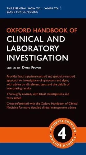 Coperta cărții "Oxford Handbook of Clinical and Laboratory Investigation" de autor necunoscut