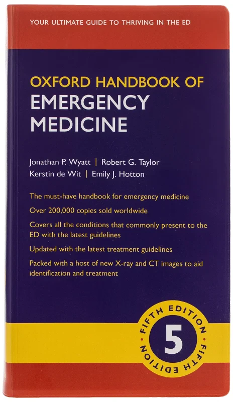 Coperta cărții "Oxford Handbook of Emergency Medicine" de autor necunoscut