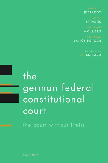 Coperta cărții "The German Federal Constitutional Court" de autor necunoscut