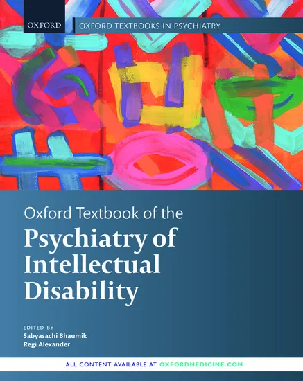 Coperta cărții "Oxford Textbook of the Psychiatry of Intellectual Disability" de autor necunoscut