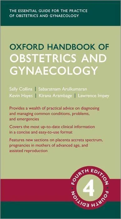 Coperta cărții "Oxford Handbook of Obstetrics and Gynaecology" de autor necunoscut