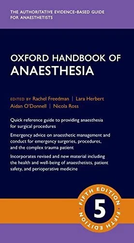Coperta cărții "Oxford Handbook of Anaesthesia" de autor necunoscut