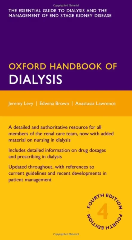 Coperta cărții "Oxford Handbook of Dialysis" de autor necunoscut