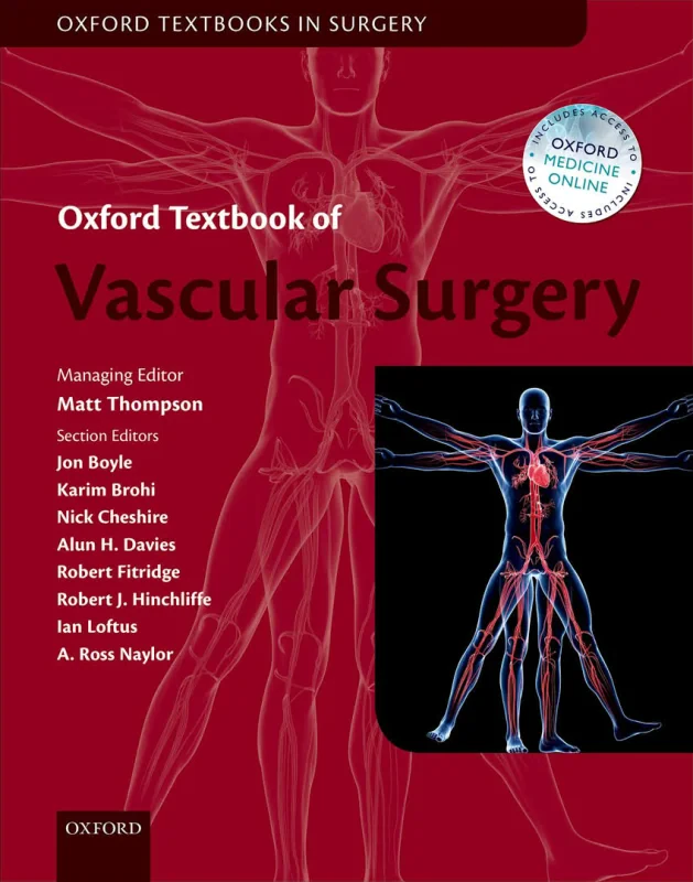 Coperta cărții "Oxford Textbook of Vascular Surgery" de autor necunoscut