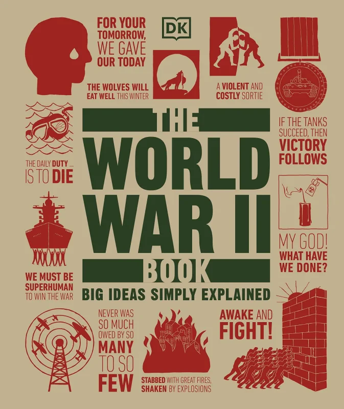Coperta cărții "The World War II Book: Big Ideas Simply Explained" de autor necunoscut
