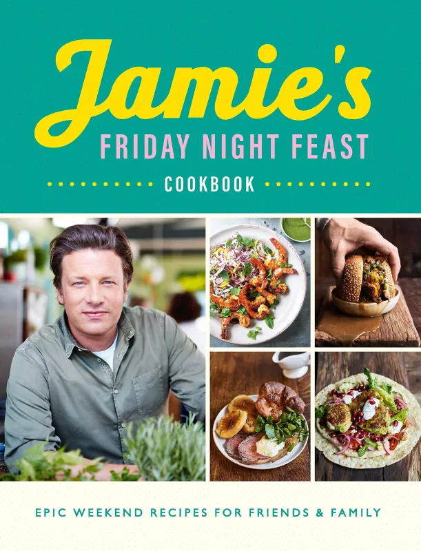 Coperta cărții "Jamie''s Friday Night Feast Cookbook" de autor necunoscut