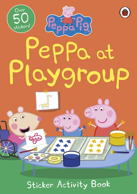 Coperta cărții "Peppa Pig: Peppa at Playgroup Sticker Activity Book" de autor necunoscut