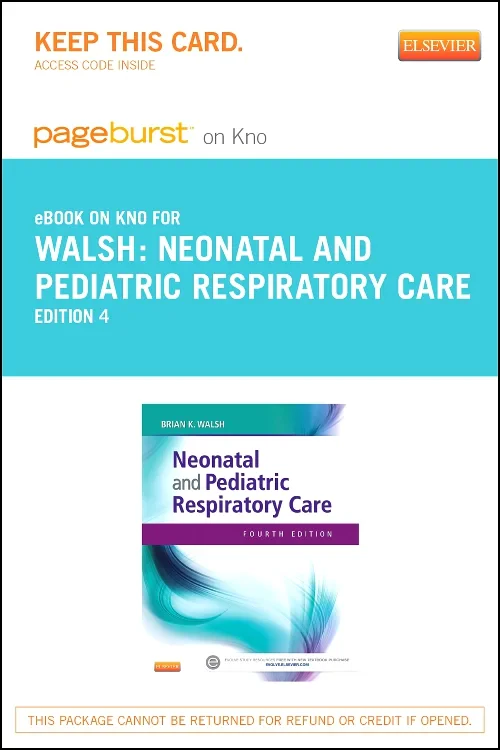 Coperta cărții "Neonatal and Pediatric Respiratory Care - Elsevier eBook on Intel Education Study (Retail Access Card)" de autor necunoscut