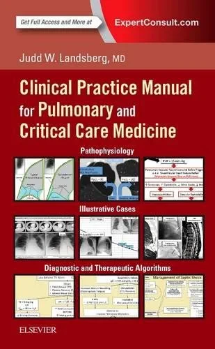 Coperta cărții "Clinical Practice Manual for Pulmonary and Critical Care Medicine, 1e" de autor necunoscut