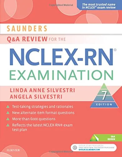 Coperta cărții "Saunders Q &amp; A Review for the NCLEX-RN® Examination, 7e" de autor necunoscut