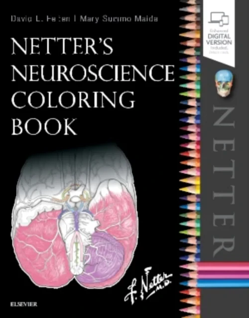 Coperta cărții "Netter's Neuroscience Coloring Book" de autor necunoscut