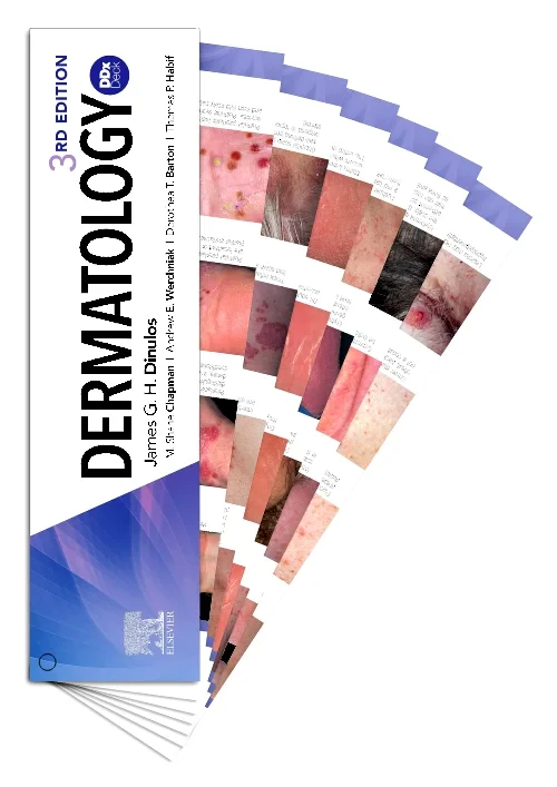 Coperta cărții "Dermatology DDX Deck, 3rd Edition" de autor necunoscut