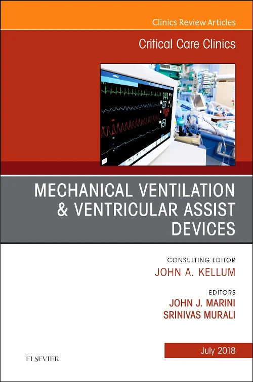 Coperta cărții "Mechanical Ventilation/Ventricular Assist Devices, An Issue of Critical Care Clinics, Volume 34-3" de autor necunoscut