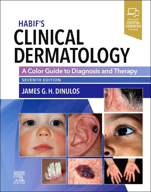 Coperta cărții "Habif&amp;#146;s Clinical Dermatology: A Color Guide to Diagnosis and Therapy" de autor necunoscut