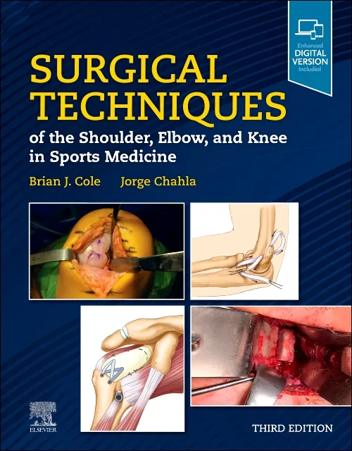 Coperta cărții "Surgical Techniques of the Shoulder, Elbow, and Knee in Sports Medicine" de autor necunoscut