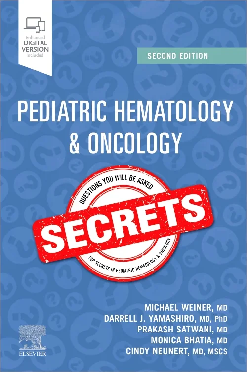 Coperta cărții "Pediatric Hematology &amp; Oncology Secrets" de autor necunoscut