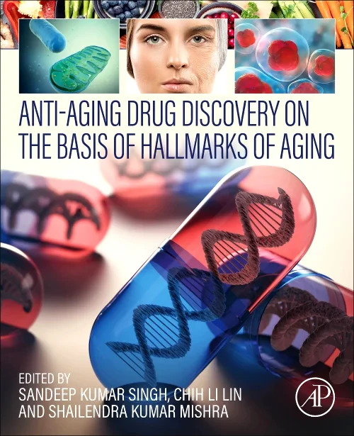 Coperta cărții "Anti-Aging Drug Discovery on the Basis of Hallmarks of Aging" de autor necunoscut