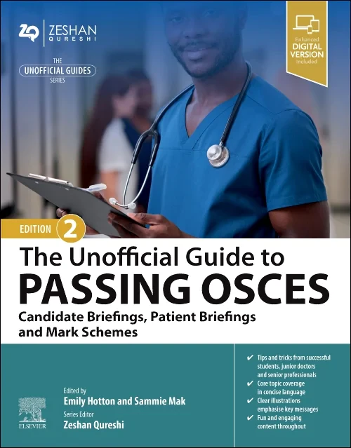 Coperta cărții "The Unofficial Guide to Passing OSCEs: Candidate Briefings, Patient Briefings and Mark Schemes" de autor necunoscut
