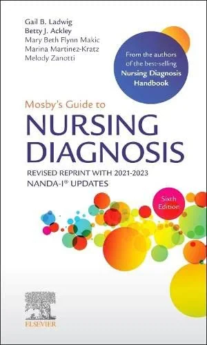 Coperta cărții "Mosby's Guide to Nursing Diagnosis, 6th Edition Revised Reprint with 2021-2023" de autor necunoscut