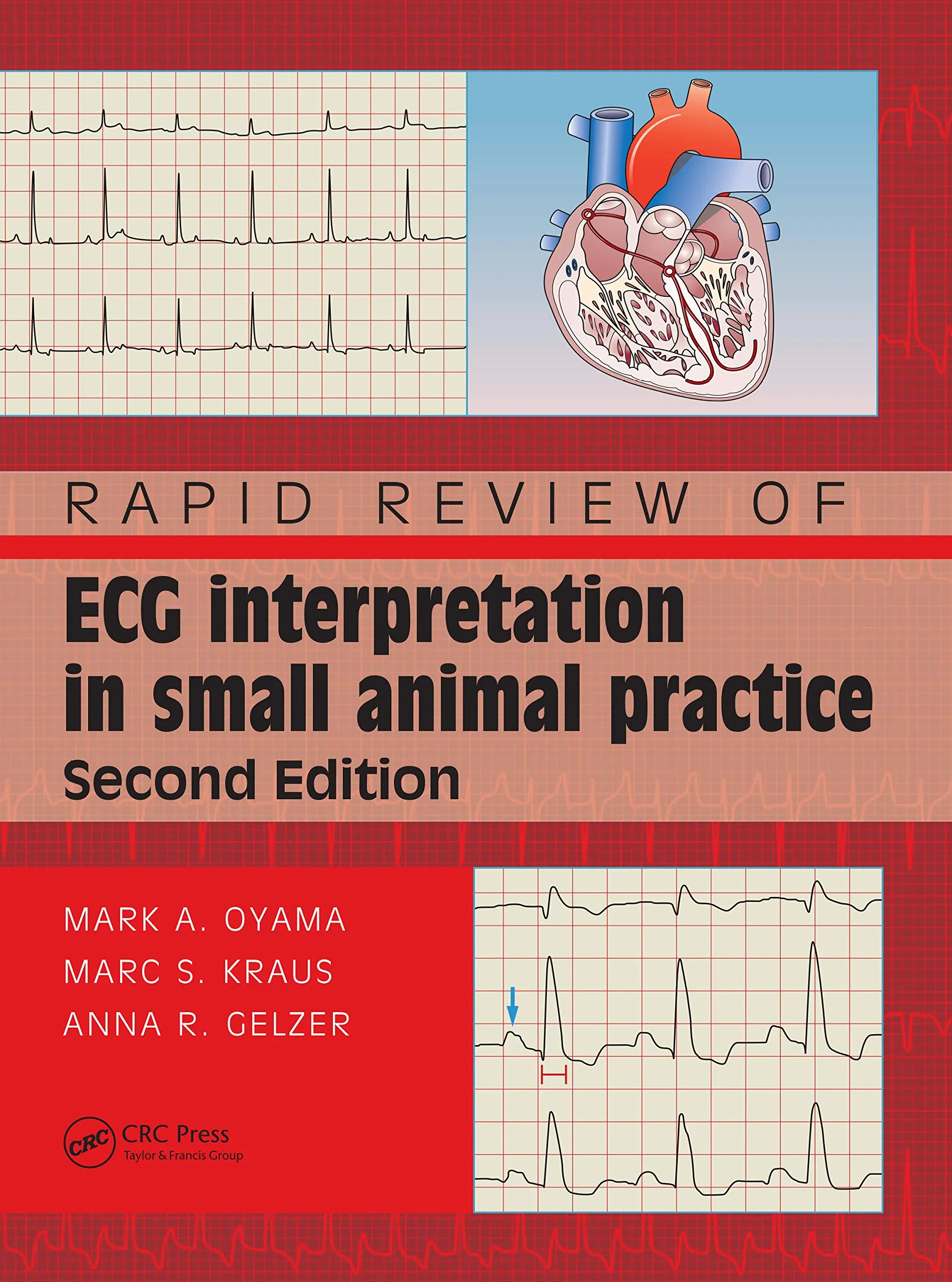 Coperta cărții "Rapid Review of ECG Interpretation in Small Animal Practice" de autor necunoscut