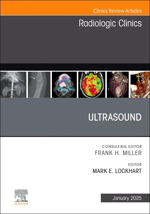 Coperta cărții "Ultrasound, An Issue of Radiologic Clinics of North America" de autor necunoscut