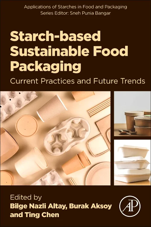 Coperta cărții "Starch-based Sustainable Food Packaging" de autor necunoscut