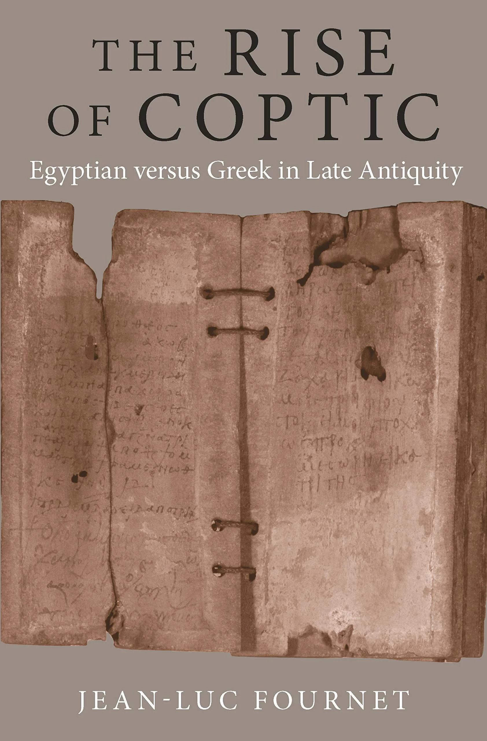Coperta cărții "The Rise of Coptic &amp;#150; Egyptian versus Greek in Late Antiquity" de autor necunoscut