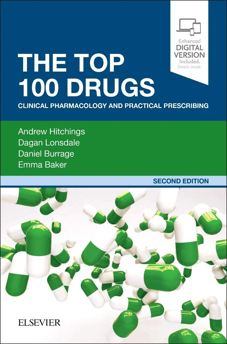 Coperta cărții "The Top 100 Drugs: Clinical Pharmacology and Practical Prescribing, 2e" de autor necunoscut