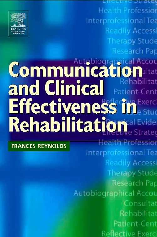 Coperta cărții "Communication and Clinical Effectiveness in Rehabilitation" de autor necunoscut