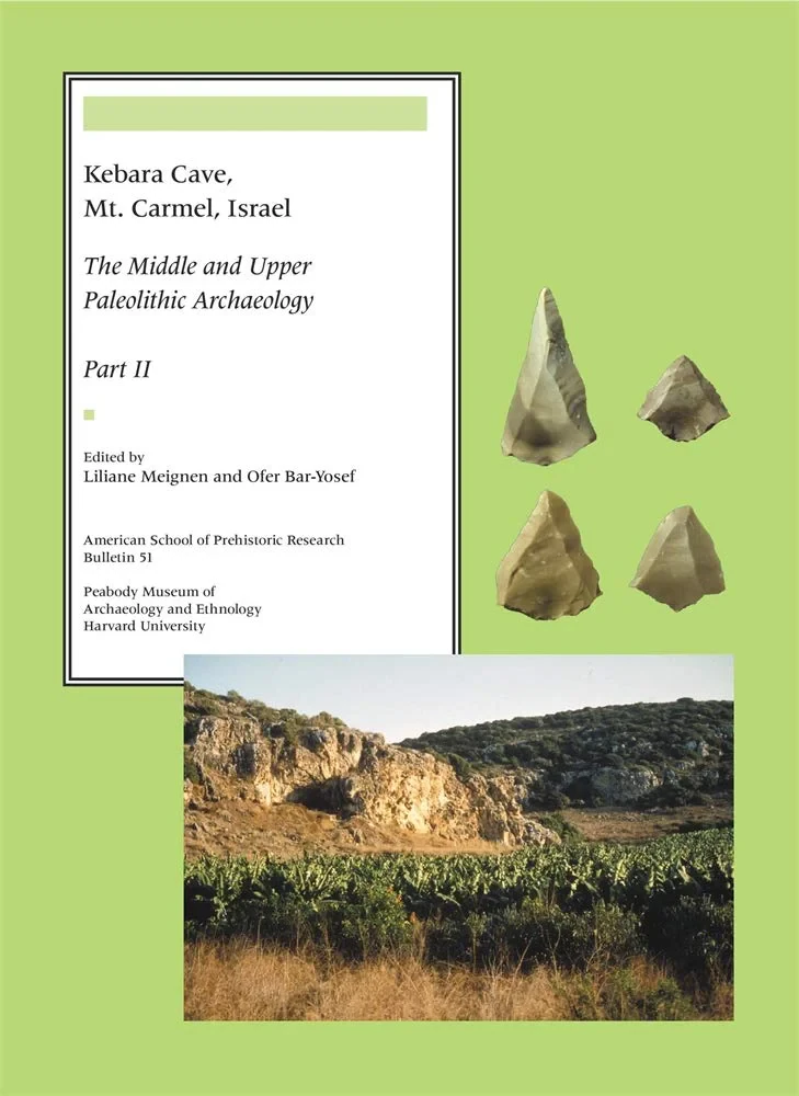 Coperta cărții "Kebara Cave, Mt. Carmel, Israel, Part II ?&amp;#128;&amp;#147; The Middle and Upper Paleolithic Archaeology" de autor necunoscut