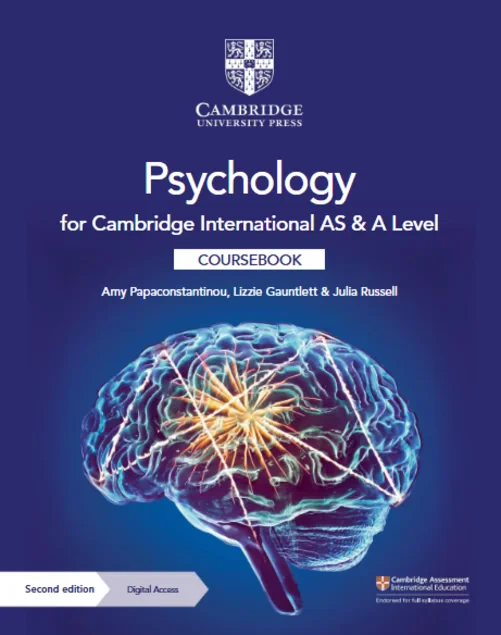 Coperta cărții "Cambridge International AS &amp; A Level Psychology Coursebook with Digital Access (2 Years)" de autor necunoscut