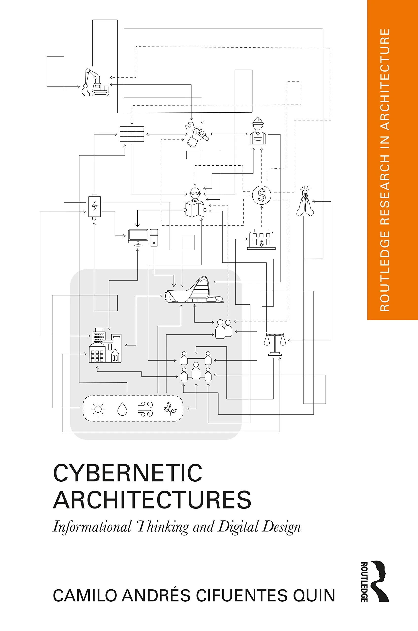 Coperta cărții "Cybernetic Architectures: Informational Thinking and Digital Design (Routledge Research in Architecture)" de autor necunoscut