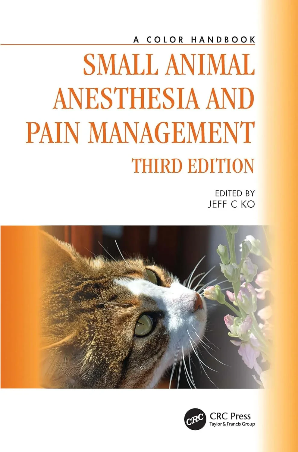 Coperta cărții "Small Animal Anesthesia and Pain Management: A Color Handbook" de autor necunoscut