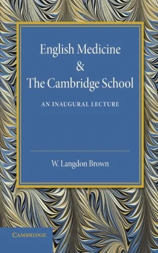 Coperta cărții "English Medicine and the Cambridge School: An Inaugural Lecture" de autor necunoscut