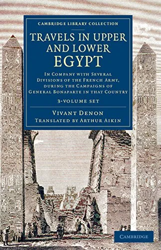 Coperta cărții "Travels in Upper and Lower Egypt: In Company with Several Divisions of the French Army, during the Campaigns of General Bonaparte in that Country" de autor necunoscut