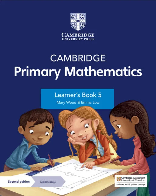 Coperta cărții "Cambridge Primary Mathematics Learner's Book 5 with Digital Access (1 Year) (Cambridge Primary Maths) 2nd Edition" de autor necunoscut