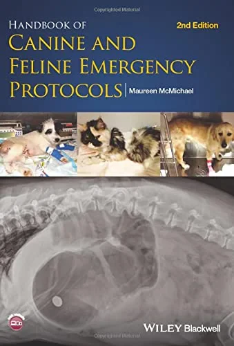 Coperta cărții "Handbook of Canine and Feline Emergency Protocols" de autor necunoscut