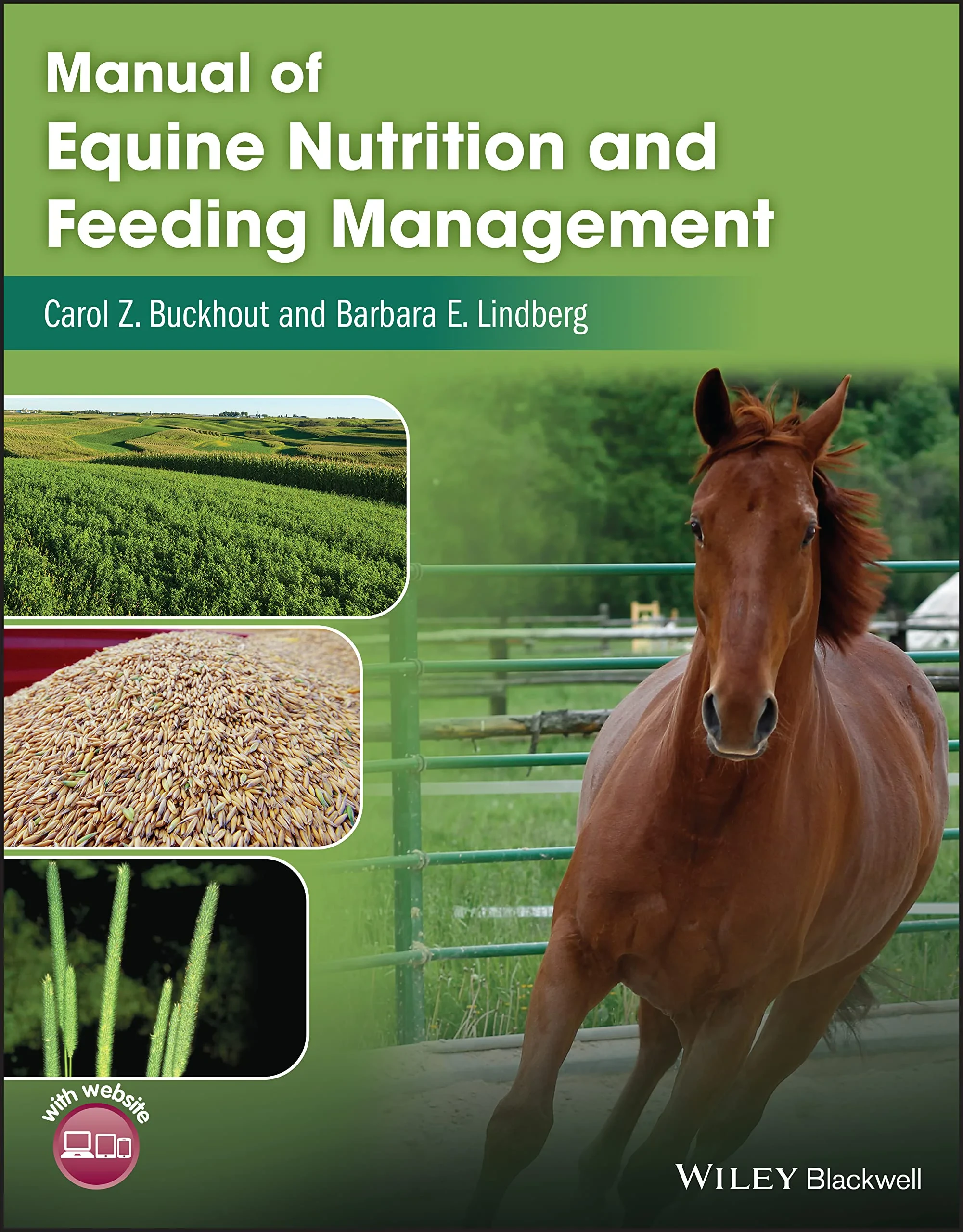 Coperta cărții "Manual of Equine Nutrition and Feeding Management" de autor necunoscut