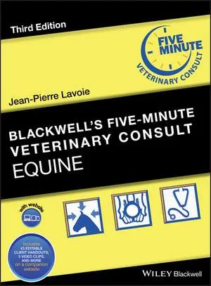 Coperta cărții "Blackwell′s Five&amp;#150;Minute Veterinary Consult: Equine" de autor necunoscut