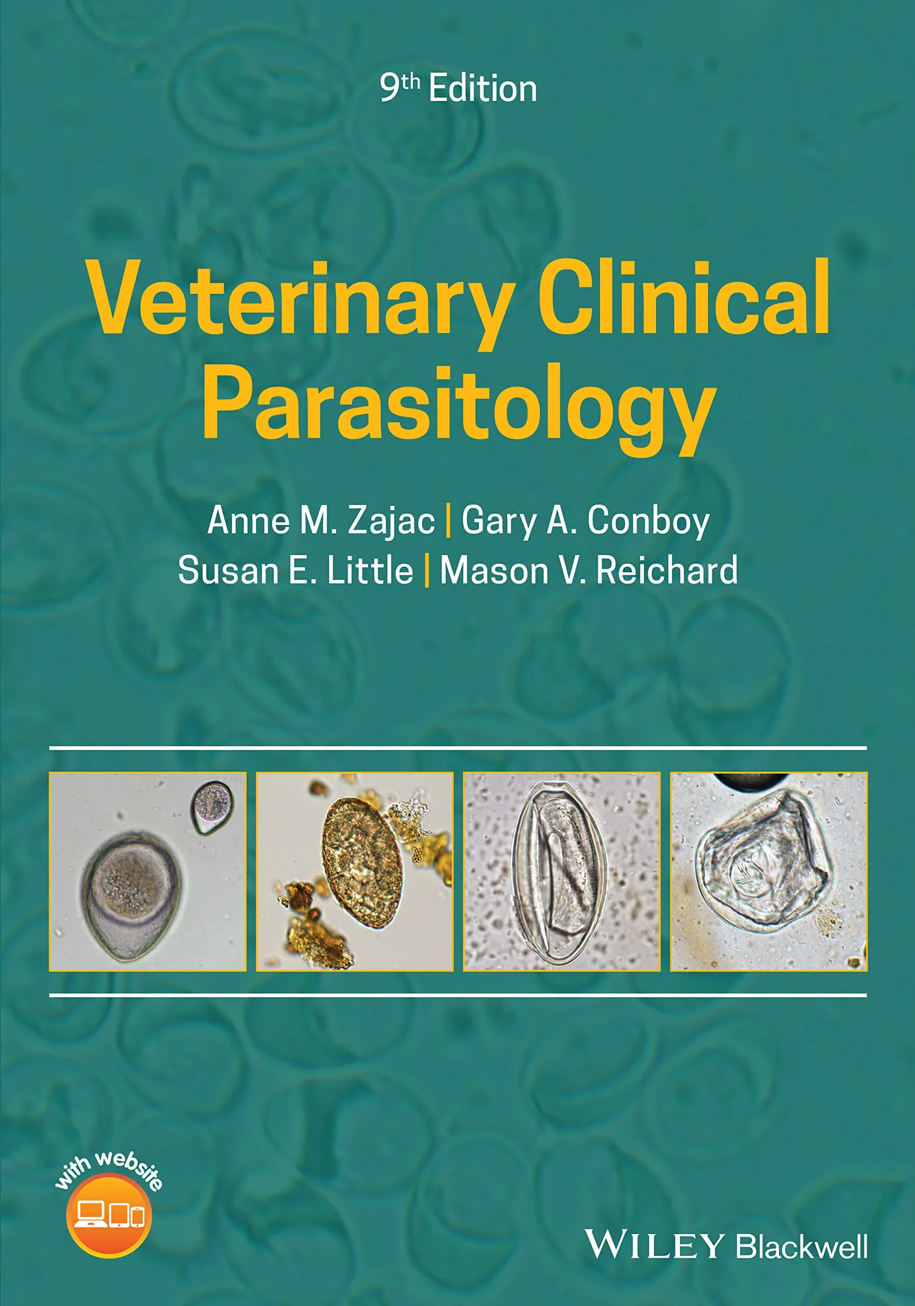 Coperta cărții "Veterinary Clinical Parasitology 9th Edition" de autor necunoscut
