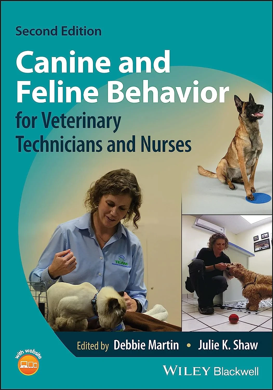 Coperta cărții "Canine and Feline Behavior for Veterinary Technicians and Nurses" de autor necunoscut