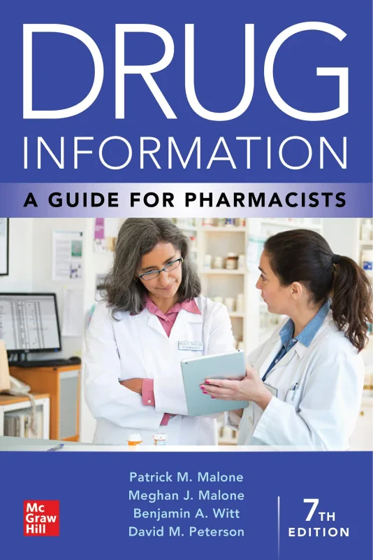 Coperta cărții "Drug Information: A Guide for Pharmacists, 7th Edition" de autor necunoscut