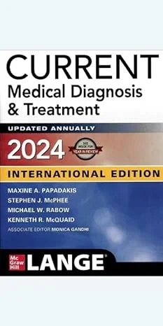 Coperta cărții "Current Medical Diagnosis And Treatment 2024" de autor necunoscut