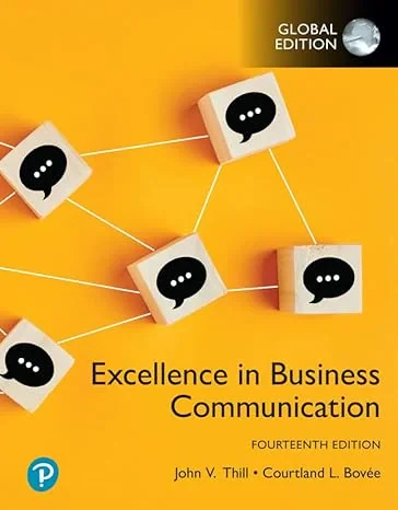Coperta cărții "Excellence in Business Communication, Global Edition" de autor necunoscut