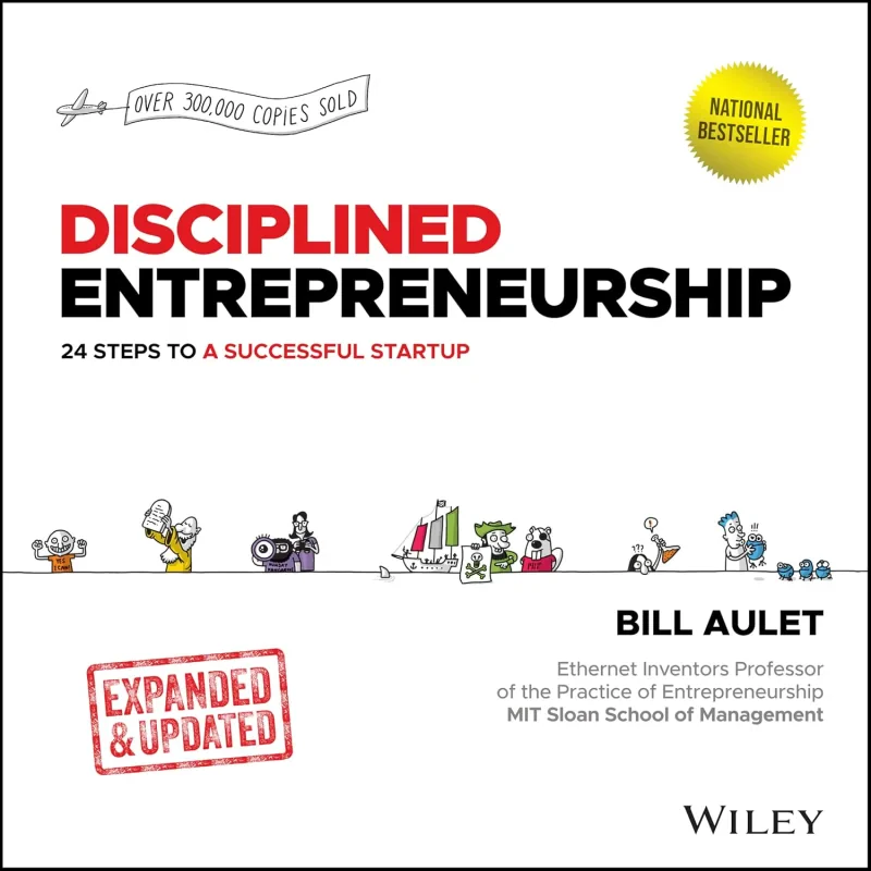 Coperta cărții "Disciplined Entrepreneurship: 24 Steps to a Successful Startup, Expanded &amp; Updated" de autor necunoscut