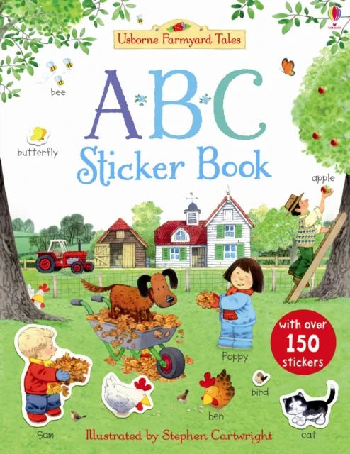 Coperta cărții "Farmyard Tales ABC Sticker Book" de autor necunoscut