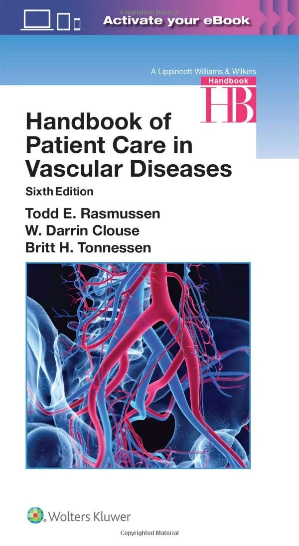 Coperta cărții "Handbook of Patient Care in Vascular Diseases" de autor necunoscut