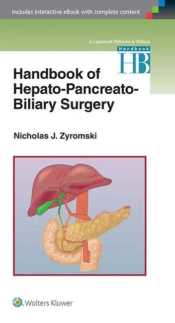 Coperta cărții "Handbook of Hepato-Pancreato-Biliary Surgery" de autor necunoscut